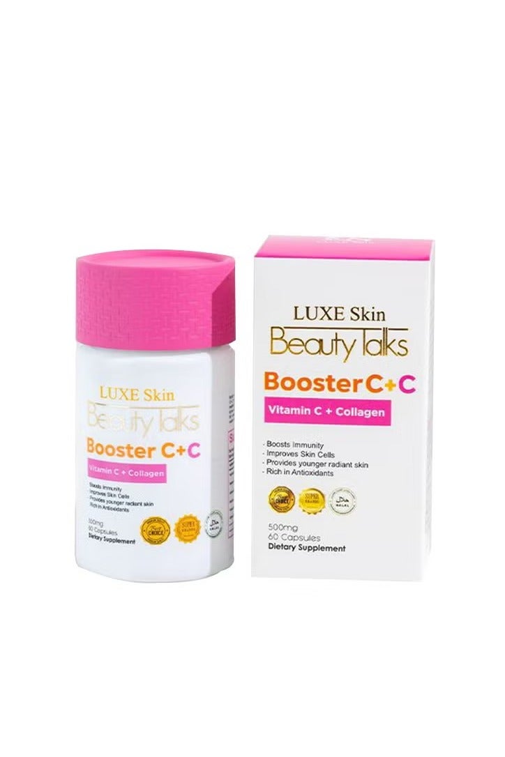 لوكس سكين بيوتي توكس بوستر C +C فيتامين C + الكولاجين، 60 كبسولة