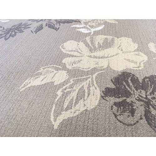Freelance PVC Vinyl Tuscany Flannel Backing Dining Plastic Table Cover Cloth - Waterproof Protector, 4-6 Seater, Rectangle 54x78 inches (with White Border Edge Lace) - Product of Meiwa, Japan - Image 3