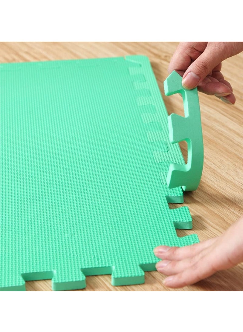 ECVV 4 PACK Interlocking EVA Foam Floor Play Mat for Home Gym, Yoga Mat 60 x 60cm, Puzzle Exercise Floor Mat, Workout Equipment, or Child's Play Surface - Set of 4, Multicolor - Image 5