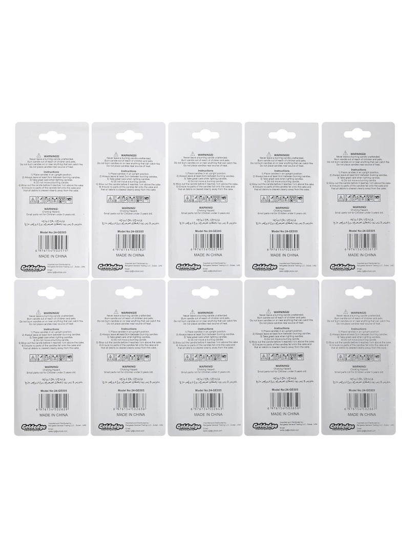 Goldedge تزيين كعكة عيد الميلاد برقم 6 من جولديج - قمة كعكة سعيدة (بيضاء) - Image 3