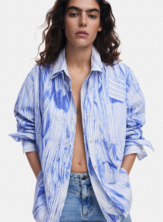 DESIGUAL قميص آرتي واسع - Image 3