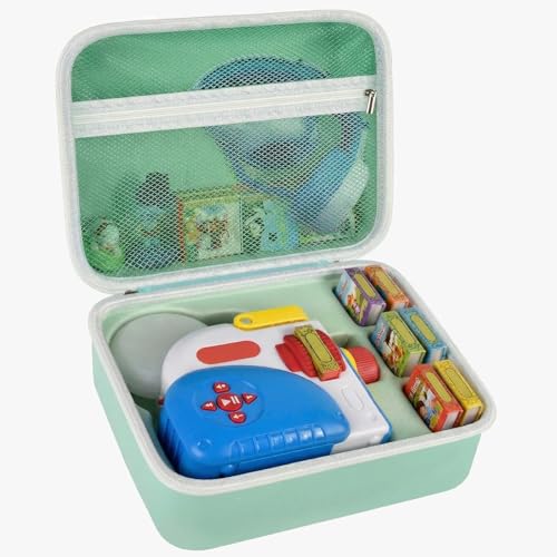 Grapsa Case Compatible with Little Tikes for Story Dream Machine Books Starter Set Toys Protective Container for Little Tikes for Storytime Audio Play Real for Littles Character Collection Box Only Green - Image 1