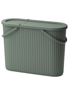 Zaboon Bin With Lid, Grey-Green, 48 L  - Image 1