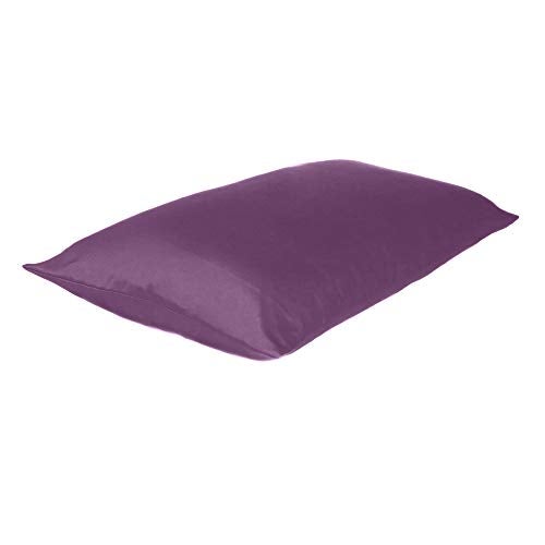 Oussum Satin Silk Pillowcase Pillow Case Covers with Envelop Closure for Hair and Skin Home Bed Decor Set of 2 Pillowcase Free 3 pcs scrunchies (Purple Passion, Queen) - Image 5