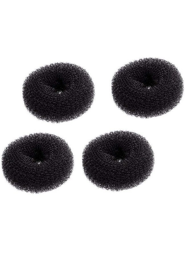 CHRONEX 4PCS Small Hair Bun Donut Maker Mini Hair Donut Sock Bun, Short and Thin Hair (Size 2.4"4) - Image 1