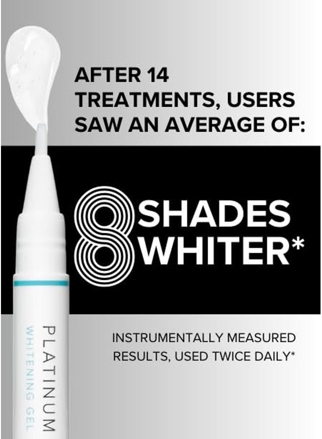 Intelliwhite قلم تبييض الأسنان بلاتينيوم من انتلي وايت وحارس الفم - علاج تبييض الأسنان، يزيل البقع، آمن للعدسات، أغطية الأسنان والتاج، غير سام، نباتي، خالي من القسوة والبارابين، صنع في الولايات المتحدة الأمريكية، 1ea - Image 4
