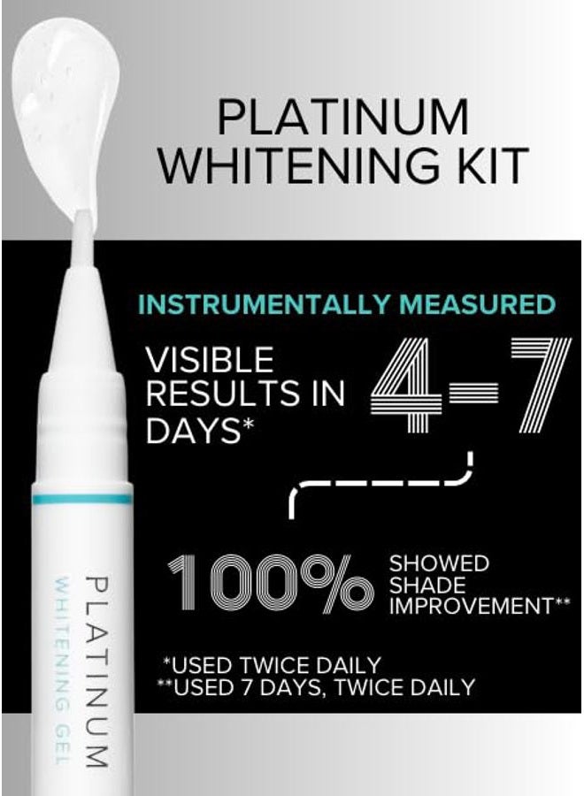 Intelliwhite قلم تبييض الأسنان بلاتينيوم من انتلي وايت وحارس الفم - علاج تبييض الأسنان، يزيل البقع، آمن للعدسات، أغطية الأسنان والتاج، غير سام، نباتي، خالي من القسوة والبارابين، صنع في الولايات المتحدة الأمريكية، 1ea - Image 3