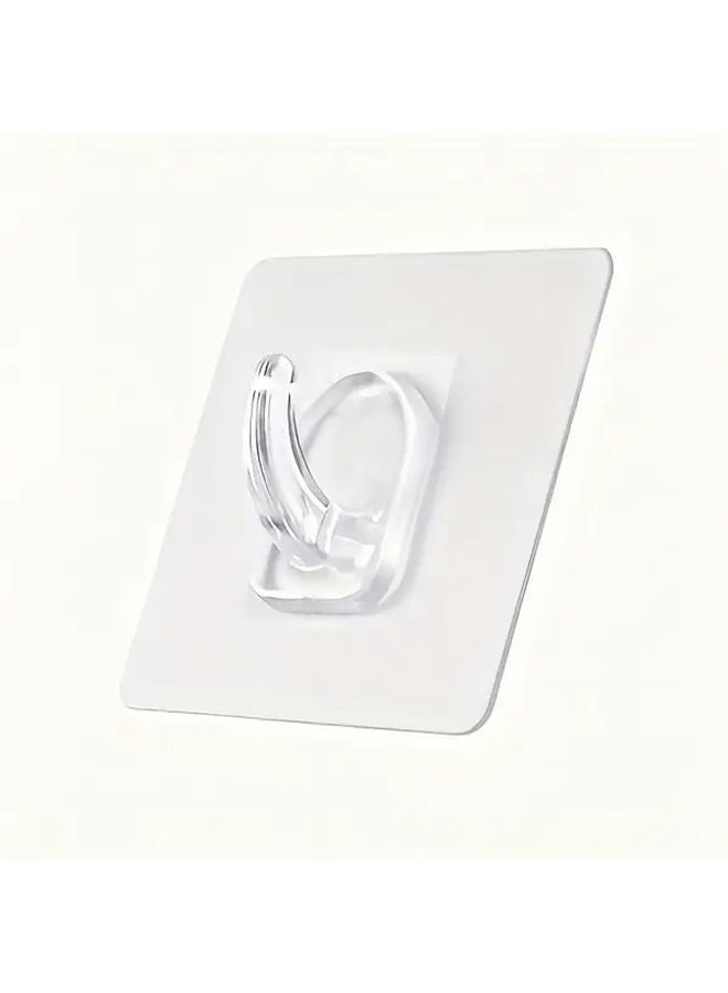 15 قطعة من الخطافات اللاصقة الشفافة من الأكريليك متينة قوية اللصق لا تحتاج إلى حفر مقاومة للصدأ - Image 5