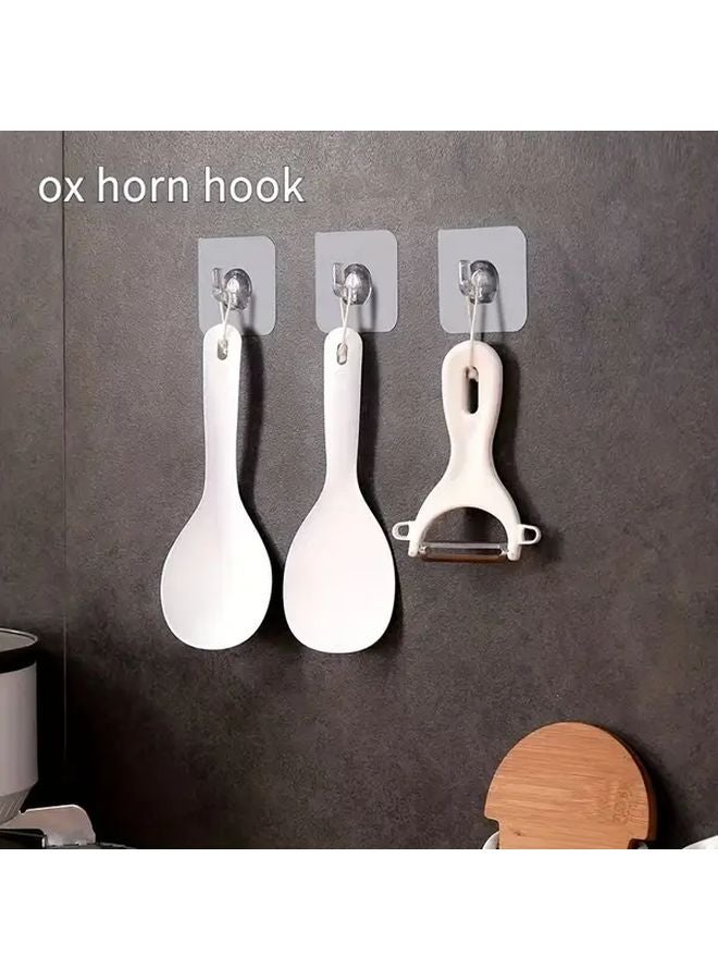 15 قطعة من الخطافات اللاصقة الشفافة من الأكريليك متينة قوية اللصق لا تحتاج إلى حفر مقاومة للصدأ - Image 2