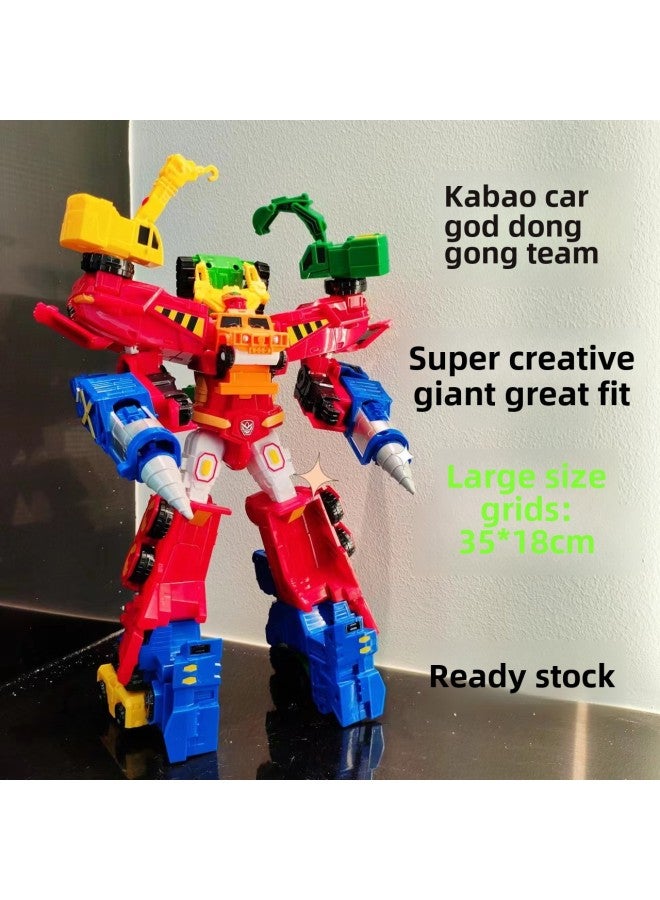فريق الصناعة الثقيلة من Kabao Car God's Toy Super يخلق نموذجًا عملاقًا لتشوه ستة أجسام روبوت King Kong - اللون: سيتم إرسال 5 أنماط عشوائيًا) 60310) - Image 2