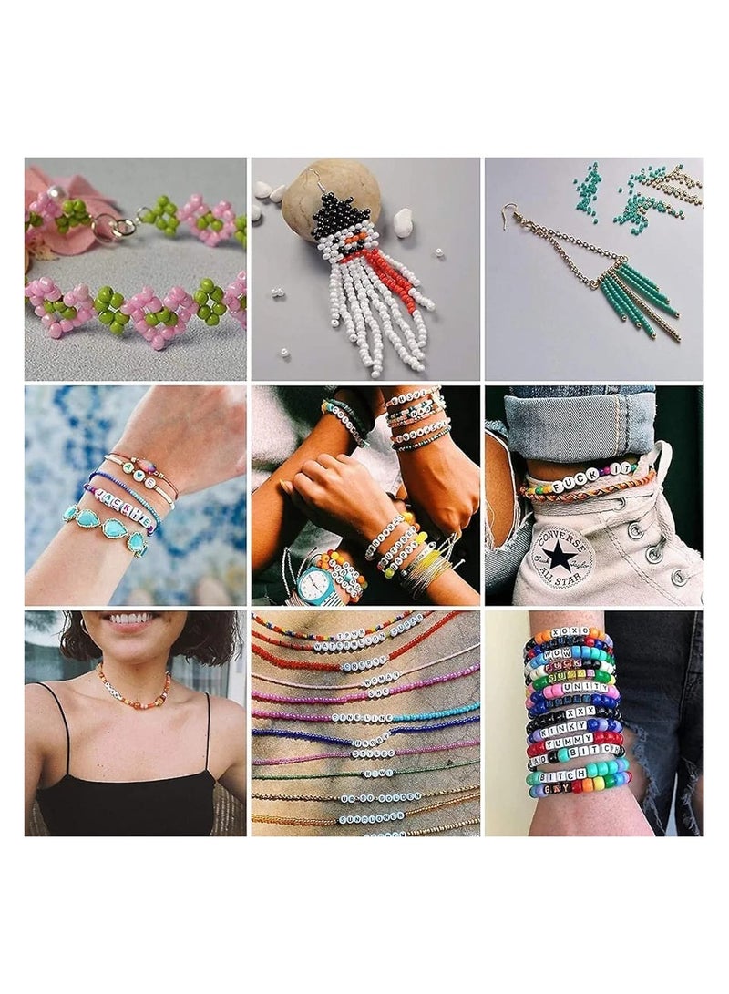 خرز حرفي صغير مجموعة متنوعة مع صندوق منظم لأساور و صنع المجوهرات - Image 2