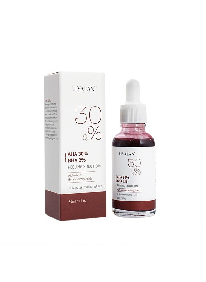 LIYALAN AHA Fruit Acid Exfoliating Serum Refine Pore BHA Salicylic Acid Oil Control Renewal Essence Original Serum - Image 1