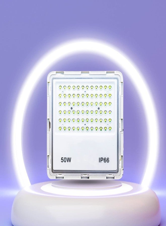 الجستو مصباح كاشف LED من جيستو لينس موديل 50 واط - مصابيح LED مقاومة للماء بمعيار IP66 مع شعاع عريض 120 درجة - مصابيح LED للفناء، صالة العرض، المحلات التجارية، المصانع، الحدائق، الملاعب والمنازل (أبيض بارد، 6500 كلفن) - عبوة من قطعتين - Image 5