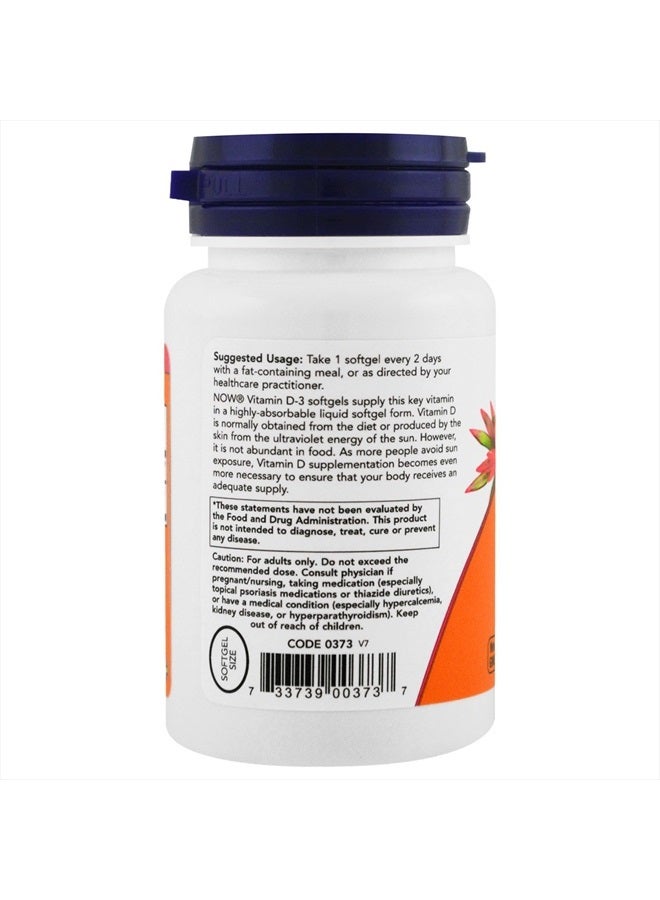 Now Foods Now Supplements, Vitamin D-3 5,000 IU, High Potency, Structural Support*, 240 Softgels (4 Pack) - Image 4