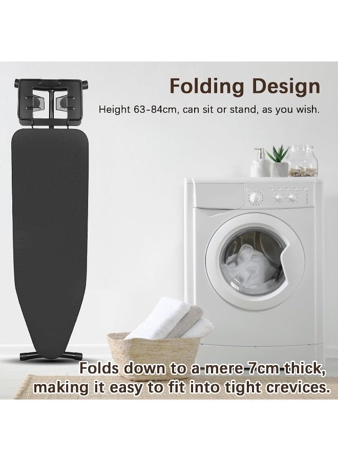 MOMENT Ironing Board 12" X 36" Iron Board, Compact, Portable, And Folding Iron Table With Iron Rest, Heavy Duty Compact, Foldable Ironing Board For Apartment, Iron Holder, Height Adjustable Sturdy Iron - Image 5