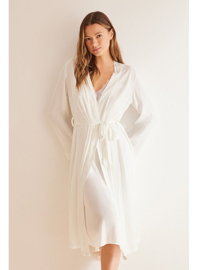 women'secret Long satin robe  - Image 5