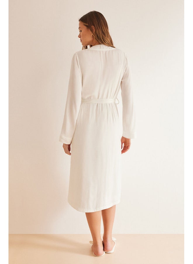 women'secret Long satin robe  - Image 3