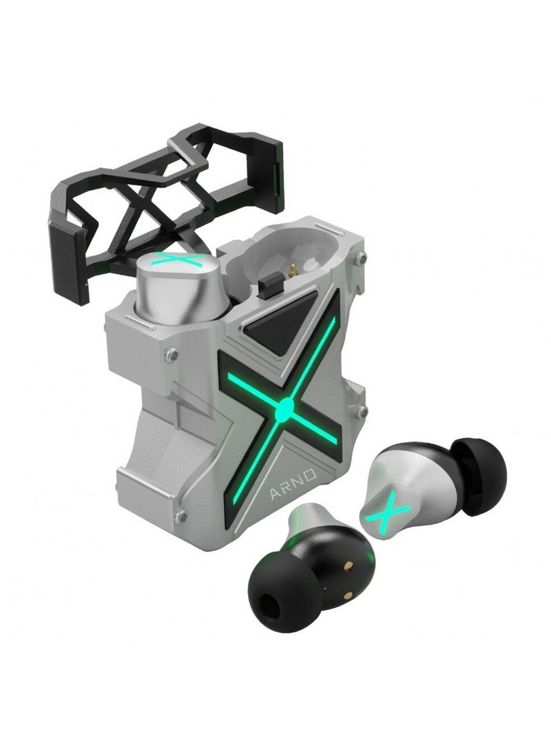 ARNO سماعات أذن بلوتوث لاسلكية حقيقية من سبائك الألومنيوم - K89، سماعات رياضية مقاومة للماء بدون تأخير في الألعاب - Image 2