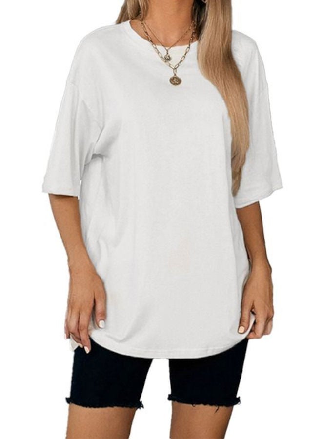 نايلتون تيشيرت نيلتون بأكتاف متدلية - أبيض - Image 3