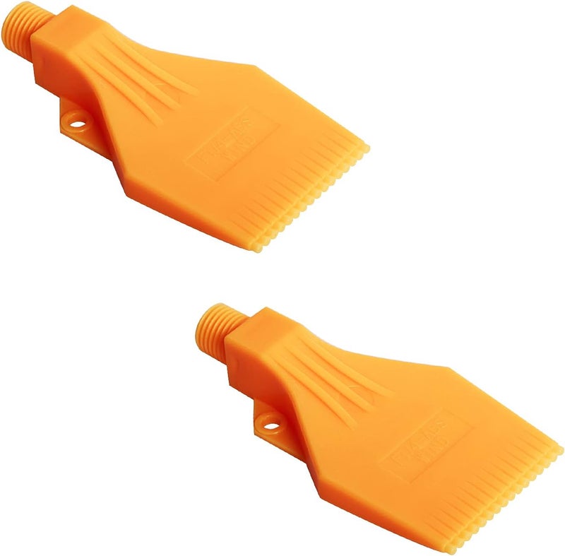 Aopin ABS Wind Nozzle - G1/4 Male, Flat Orifice, 2 Pcs for Compressed Air Machine, Dust Removal & Air Drying - Image 1