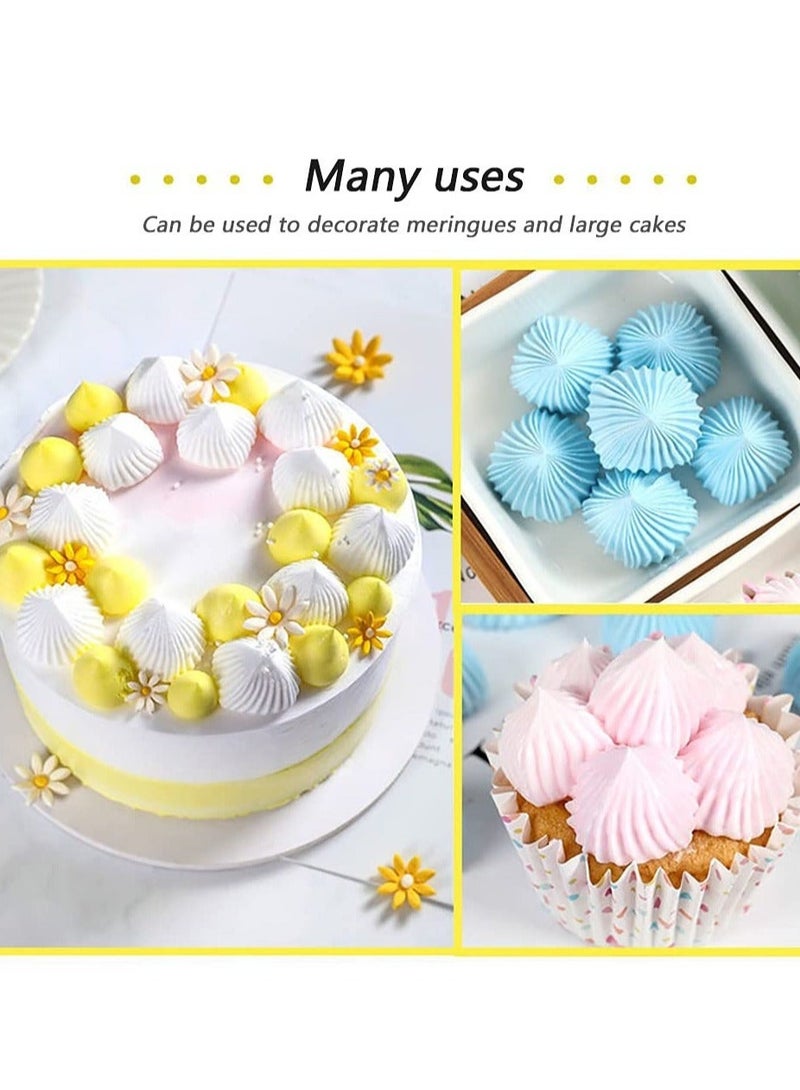 Captaintech Large Piping Cakes Decoration, icing tips set Cake Decorating Supplies for Baking with Reusable, Cake Decorating Tip Set, Stainless Steel Kitchen Gadgets Decor for Cookie Icing, Cake, Cupcake (Type 4 - Image 5