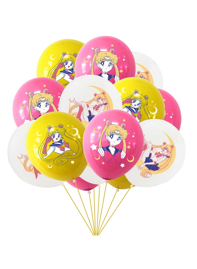 general Birthday party decorations, including birthday banners, table centerpieces, cake decorations, cartoon themed latex balloons for kids fans birthday party supplies - Image 3