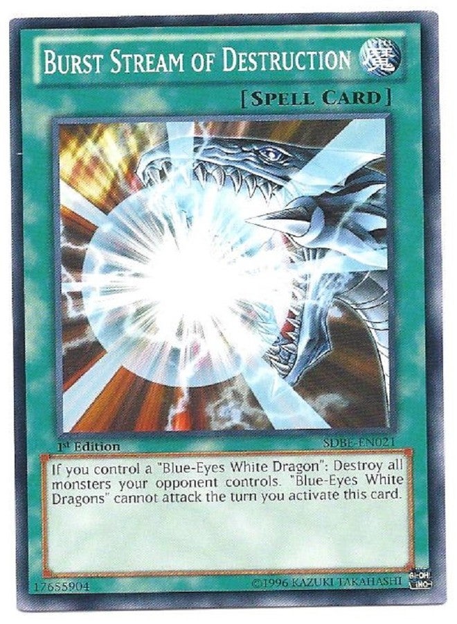 YU-GI-OH! - Burst Stream of Destruction (SDBE-EN021) - Structure Deck: Saga of Blue-Eyes White Dragon - 1st Edition - Common - Image 1
