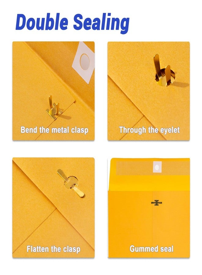Goefun 9x12 Expanding Manila Envelopes with Clasp 25 Pack, Goefun 180 GSM Heavyweight Expandable Manilla Folders 8.5 x 11 Letter Size, 1.2'' Expansion, for Home Office Business Storage and Organizing - Image 5