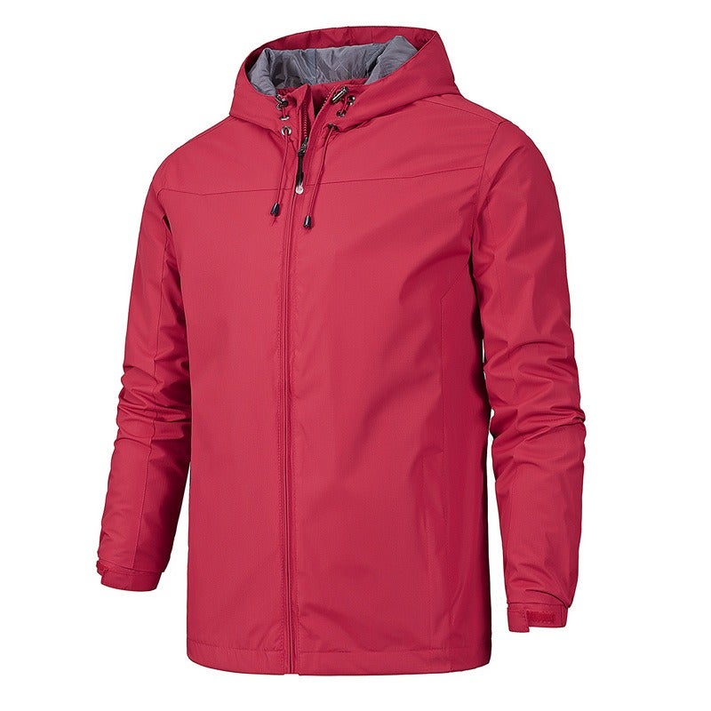 Qi Ta Men's Outdoor Waterproof Breathable Windbreaker Jacket Unisex Couple Style All-Season Hiking Shell - Image 5