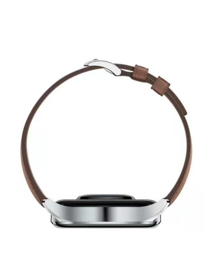 NIBEMINENT Straps Compatible with Huawei Watch 46MM GT5/GT4/GT3/GT3 Pro/GT2/GT2e/GT/GT Runner,Huawei Watch 4/4 Pro/3/3 Pro,Honor Watch 4 Pro/GS3/Magic Watch 2,Leather Band for Men, Women,Dark Brown  - Image 3