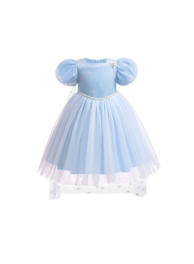 Elsa Summer Frozen Elsa Cape Dress New Luminous Girls Elsa Clothes Sb30