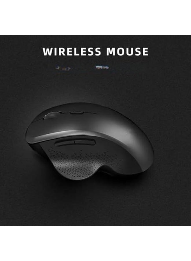 Silent Rechargeable Wireless Mouse – Dual Mode Bluetooth & 2.4G – 2400 DPI – Lightweight & Power Saving - Image 1