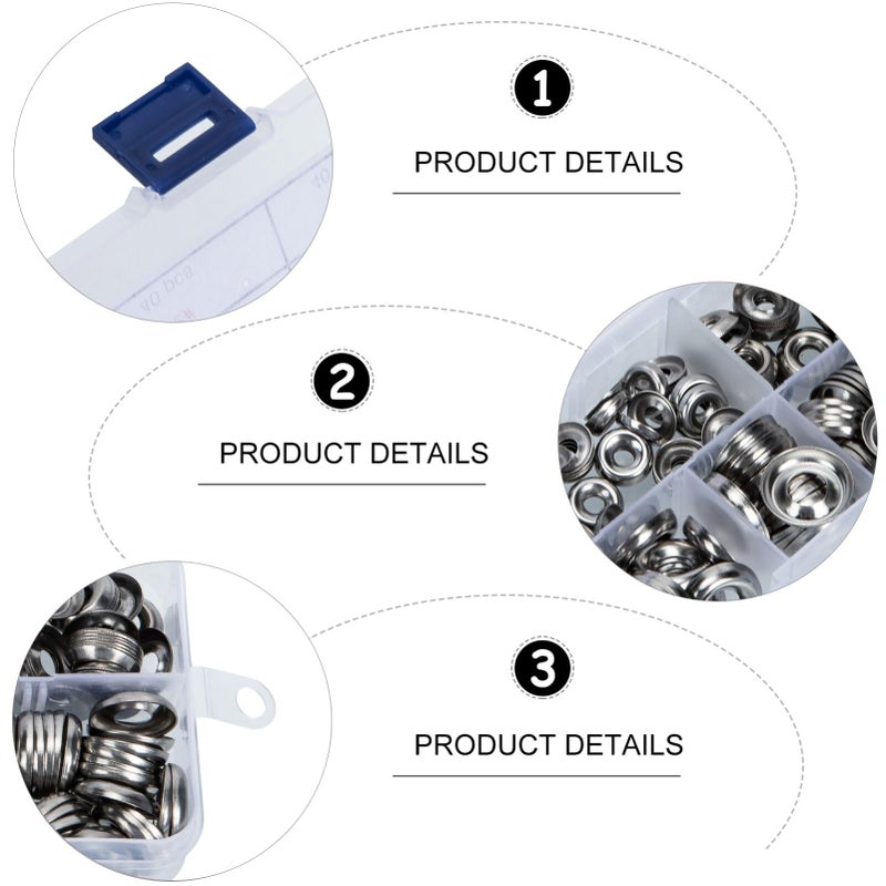 Stainless Steel Countersunk Cup Washers 180pcs Hollow Gaskets for Crafts Aircraft Printing - Image 5