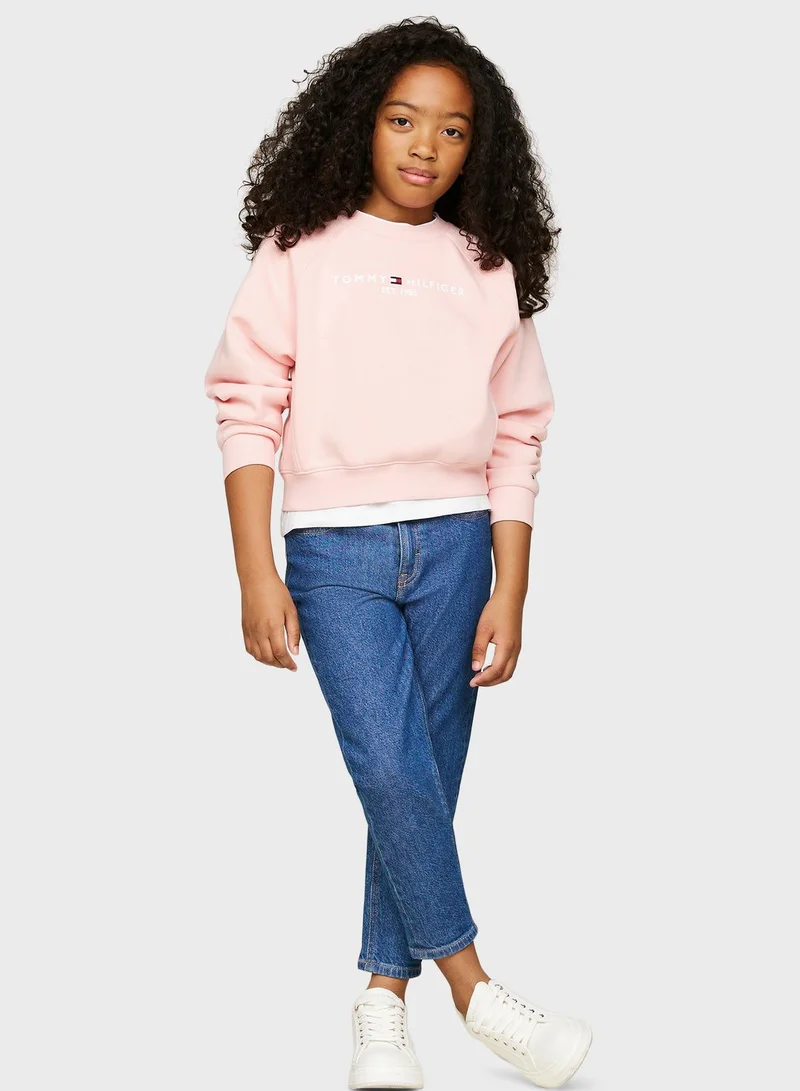 TOMMY HILFIGER Kids Embroidered Sweatshirt