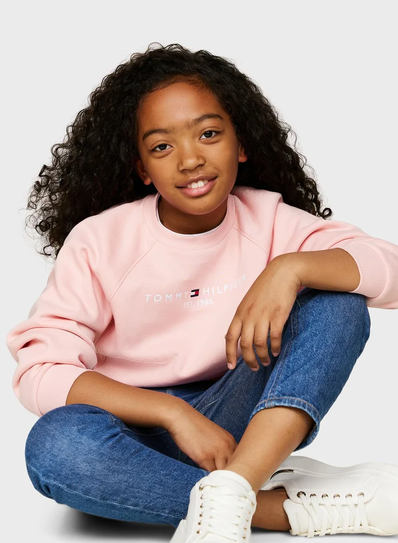 TOMMY HILFIGER Kids Embroidered Sweatshirt
