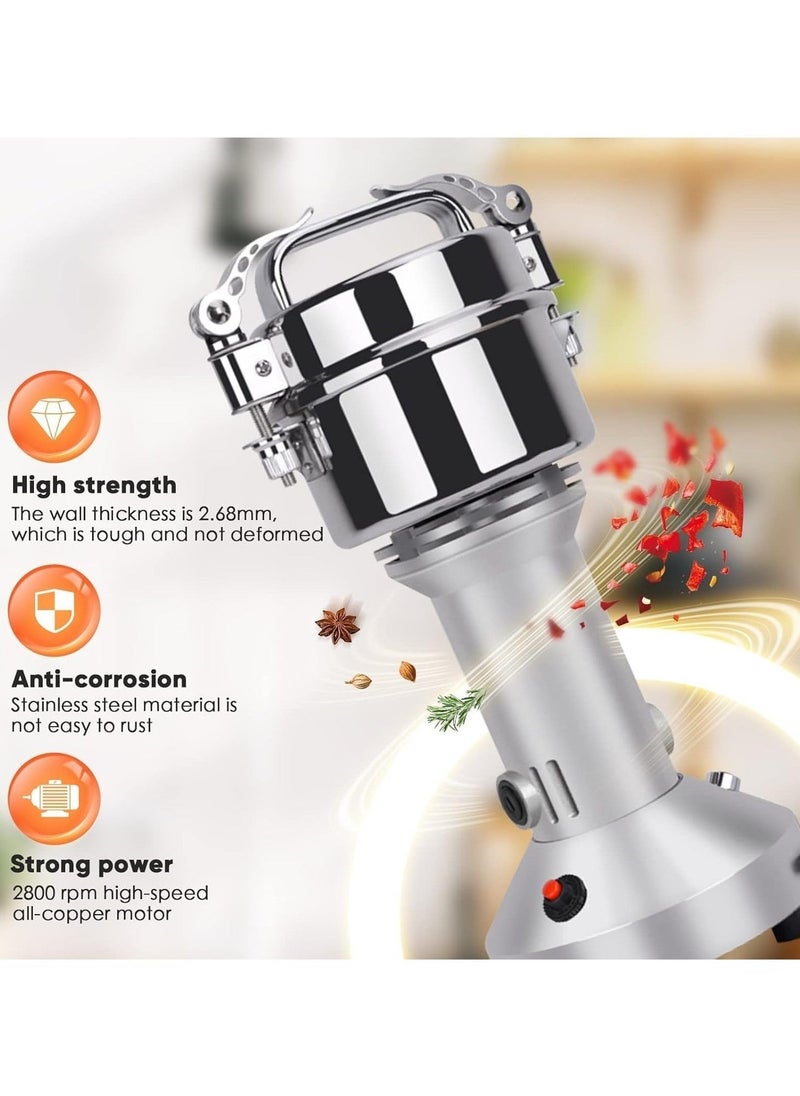 Denx 1200W Electric Grinder – 200G High-Speed Stainless Steel Comminutor For Coffee, Spices, Grains, Herbs, Nuts – 28,000 Rpm, Heavy Duty For Home, Restaurant, Hotel (Model Dx3221) - Image 3