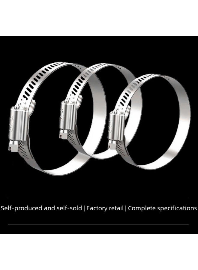 304 Stainless Steel American Hose Clamp Kitchen Ventilator Pipe Clamp Water Pipe Connector Clamp 316 Stainless Steel Pipe Clamp Water Pipe Clamp-Specification Model:Semi-steel Cross Hose Clamp 65-89  - Image 4