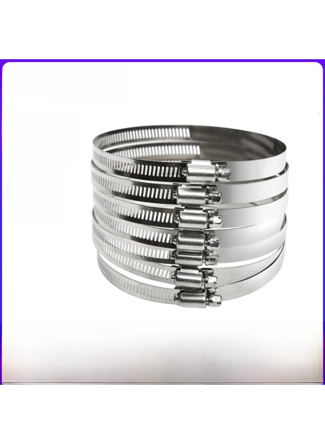 304 Stainless Steel American Hose Clamp Kitchen Ventilator Pipe Clamp Water Pipe Connector Clamp 316 Stainless Steel Pipe Clamp Water Pipe Clamp-Specification Model:Semi-steel Cross Hose Clamp 65-89  - Image 2