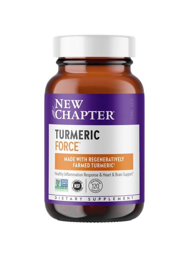 New Chapter Turmeric Force 120 Vegetarian Capsules - Image 2