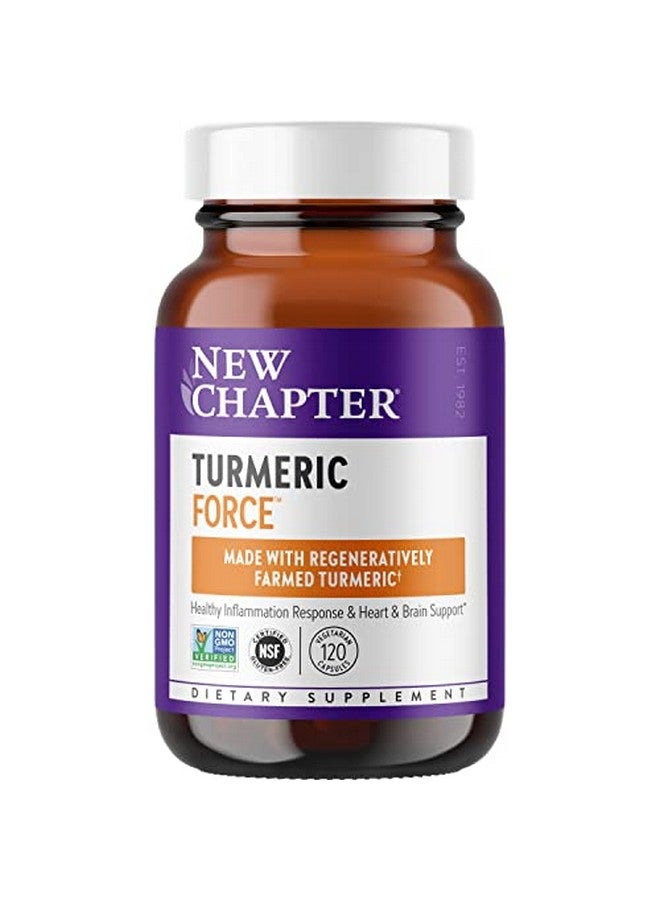 New Chapter Turmeric Force 120 Vegetarian Capsules - Image 1