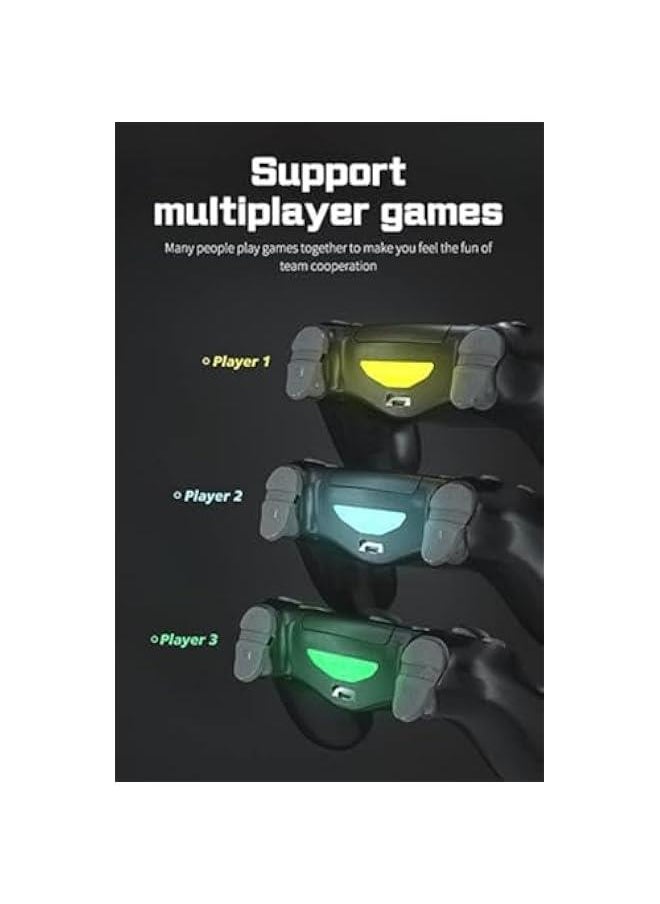 Captaintech Wireless Gamepad Controller Compatible with PS4 Console/Pro/Slim and PC has 6 Axis motion sensor, Dual Vibration Motor, Audio Jack Black  - Image 4