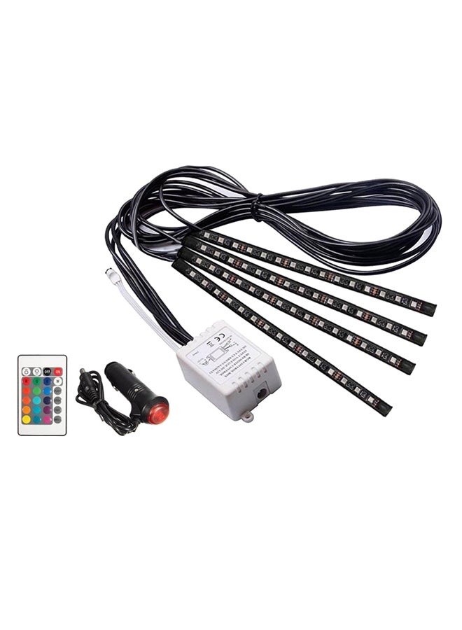 Loquat Wireless Remote Control Car RGB LED Neon Interior Light Lamp Strip