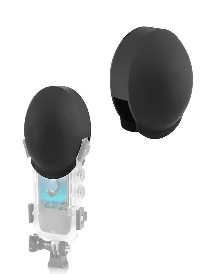 سريوم واقي عدسة SRUIM لكاميرا Insta360 ONE X3، غطاء حماية سيليكوني، ملحقات حافظة حماية العدسة (أسود) - Image 1