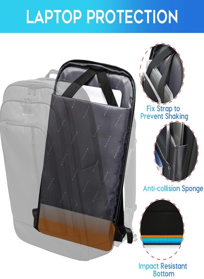BANGE 28L Lightweight Backpack, 15.6-inch Laptop Travel Backpacks, Unisex Multifunctional Storage Pockets Business Commuter rucksack, Waterproof and Wear-resistant Outdoor Sports Leisure daypack - Image 5