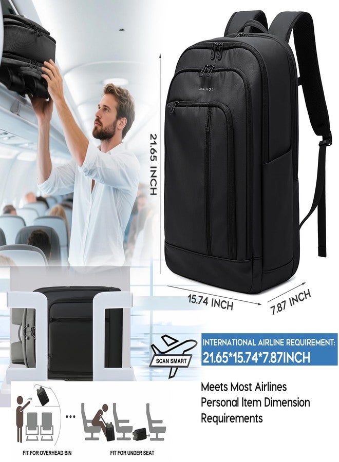 BANGE 28L Lightweight Backpack, 15.6-inch Laptop Travel Backpacks, Unisex Multifunctional Storage Pockets Business Commuter rucksack, Waterproof and Wear-resistant Outdoor Sports Leisure daypack - Image 4