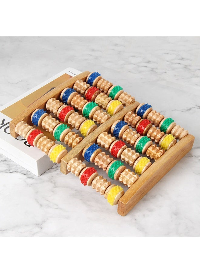 Wooden Foot Massager for Neuropathy & Plantar Fasciitis Relief Mom Dad Gifts Wooden Foot Roller Massager Feet Pain Relief - Image 2