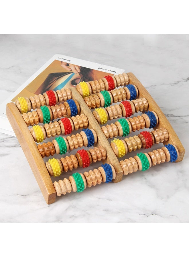 Wooden Foot Massager for Neuropathy & Plantar Fasciitis Relief Mom Dad Gifts Wooden Foot Roller Massager Feet Pain Relief - Image 3