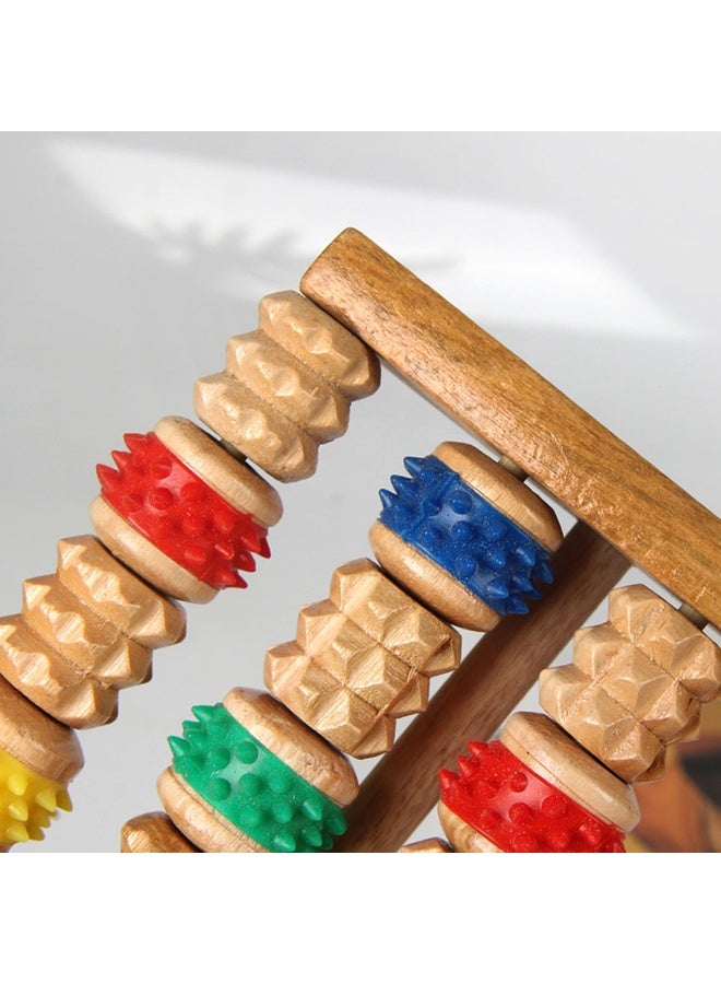 Wooden Foot Massager for Neuropathy & Plantar Fasciitis Relief Mom Dad Gifts Wooden Foot Roller Massager Feet Pain Relief - Image 4