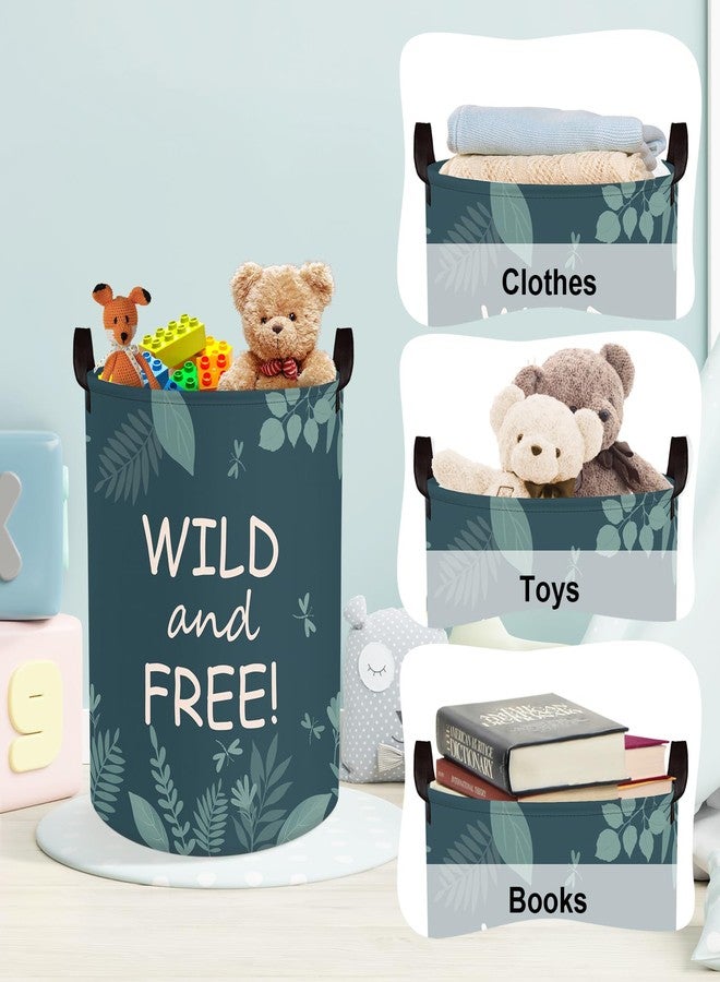 Clastyle Cute Woodland Animal Laundry Basket Kids Clothes Book Storage Basket Gift Toy Box for Bedroom Decor,Fox,36x45 cm - Image 5