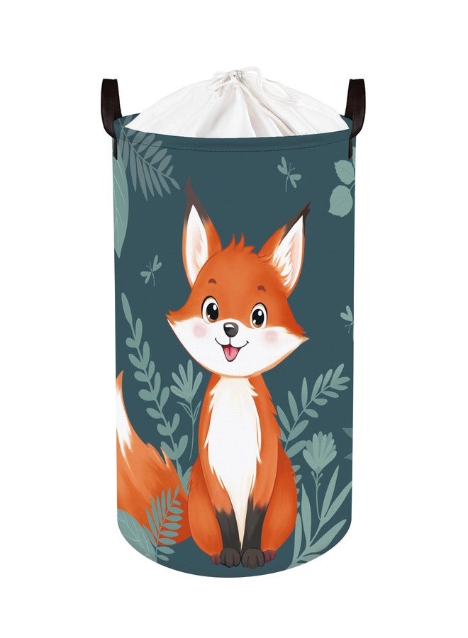 Clastyle Cute Woodland Animal Laundry Basket Kids Clothes Book Storage Basket Gift Toy Box for Bedroom Decor,Fox,36x45 cm - Image 1